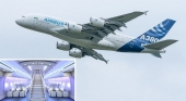 Airbus A380 y en miniatura el interior del avión | Miniatura: Xataka
