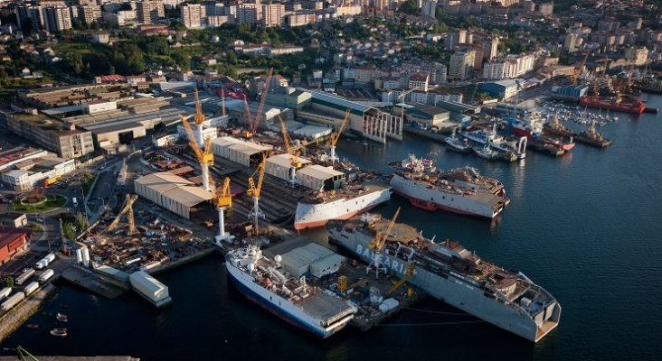 Instalaciones del astillero en el puerto de Vigo (Pontevedra) | Foto: Hijos de J. Barreras