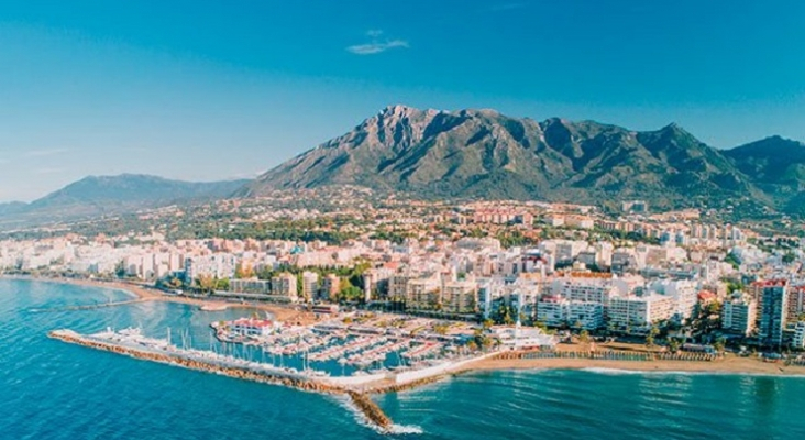 Vista aérea de Marbella (Málaga) | Foto: vía Blog Fuerte Hoteles