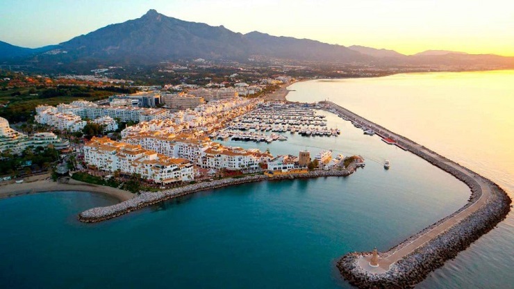 Vista aérea de Puerto Banús (Marbella) | Foto: Vincci Hoteles