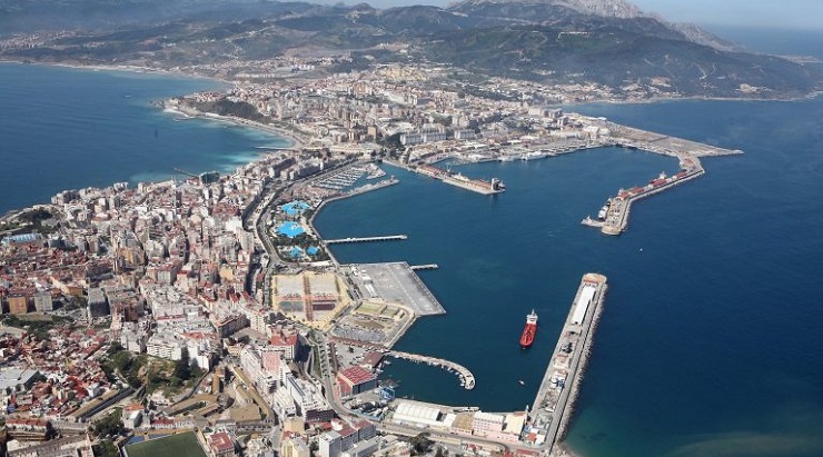 Vista aérea del recinto portuario ceutí | Foto: Puerto de Ceuta