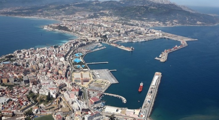 Vista aérea del recinto portuario ceutí | Foto: Puerto de Ceuta