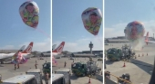 Un globo aerostático cae sobre un avión de GOL en el Aeropuerto de São Paulo (Brasil)