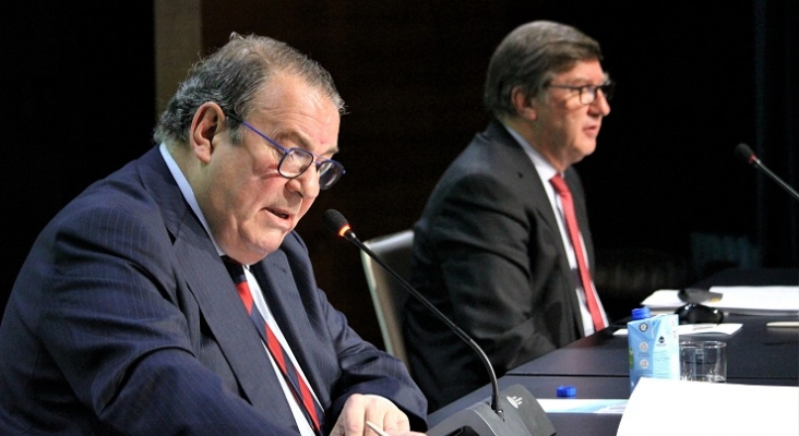 Joan Molas, presidente de la Mesa del Turismo de España durante la última Asamblea General Joan Molas, presidente de la Mesa del Turismo de España durante la última Asamblea General