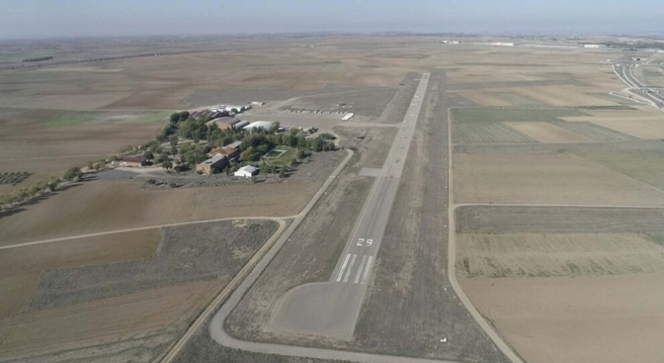 Vista aérea del Aeródromo de Ocaña (Toledo) | Foto: vía Fly News