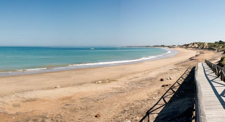 Vista de la playa de Punta Candor | Foto: Patronato Provincial Turismo de Cádiz