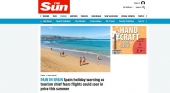 La prensa británica ya alerta sobre la subida de precios en las vacaciones a España