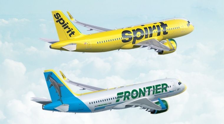 Peligra la fusión entre las aerolíneas estadounidenses Frontier y Spirit
