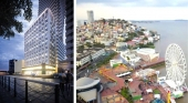  Ilustración del nuevo hotel Ibis Styles en Guayaquil, actualmente en construcción | Imagen: Skyscraper City  / Malecón Simón Bolívar en Guayaquil, Ecuador | Captura vía Youtube