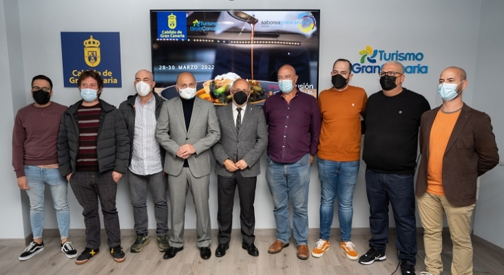 Delegación de Turismo de Gran Canaria durante la presentación para Madrid Fusión 2022 