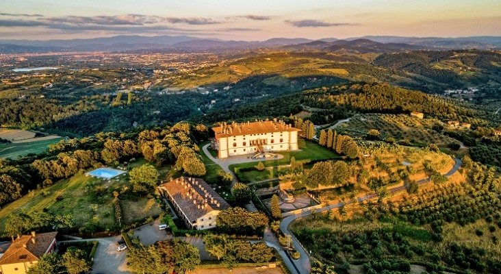 Vista aérea del nuevo Tenuta di Artimino de Meliá Hotels International en la Toscana (Italia)