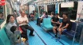El metro de Taipéi se convierte en piscina