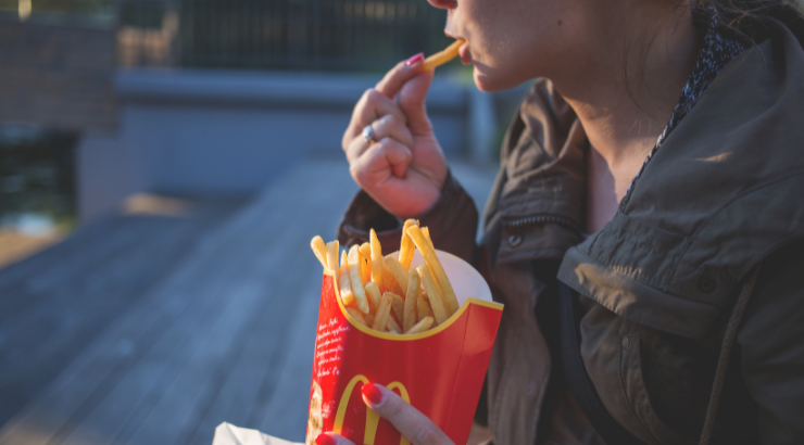 Persona como papas fritas del Mcdonalds