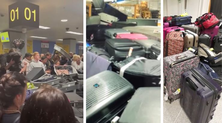 Caos en el aeropuerto de Manchester | Capturas vía Youtube - Manchester Evening News