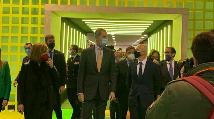 Visita de S.M. el rey Felipe VI al espacio Live Hotel de Hostelco 2022