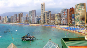 Playa de Poniente en Benidorm Playa de Poniente en Benidorm