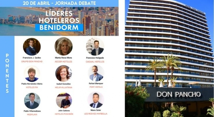 Benidorm (Alicante) se convertirá en punto de debate para los líderes hoteleros | Foto: Hotel Don Pancho / Cartel vía Facebook (@HOSBEC)