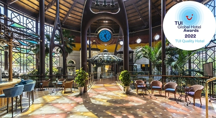 Vista del 'hall' del Hotel Cordial Mogán Playa | Foto: beCordial Hotels & Resorts