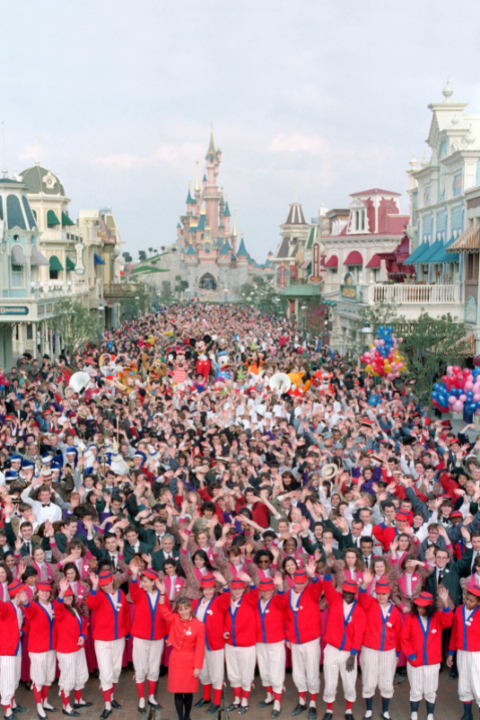 Inauguración de Disneyland París el 12 de abril de 1992 | Foto: Disney