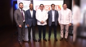 Alan Hatkoff (Banreservas), Joel Santos (AFP Reservas), Miguel Calzada (CTN), Rafael Blanco y Andrés Marranzini (Asonahores), directivos y empresarios dominicanos