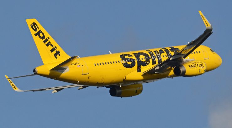 Avión de Spirit Airlines | Foto: Alan Wilson (CC BY-SA 2.0)