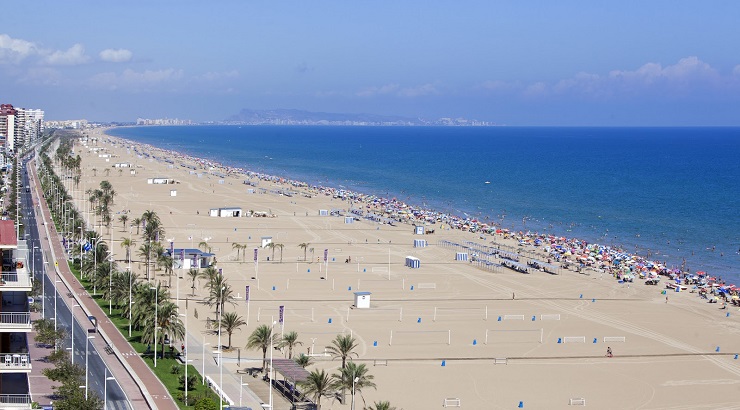 Vista de la playa de Gandía (Valencia) | Foto: Gandía Palace