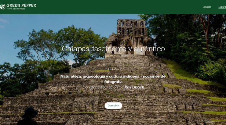 Web oficial de Green Pepper Travel Experiences