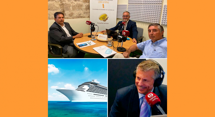 Los cruceros, preparados para zarpar en la nueva normalidad: Luis Ibarra, presidente de la Autoridad Portuaria de Las Palmas - Juan Francisco Martín, director comercial en Autoridad Portuaria de Las Palmas - Agustín Quesada, director general de Mundomar Cruceros