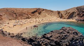 Playa de Papagayo, en Lanzarote  