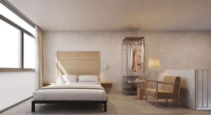 Ilustración de una habitación del nuevo hotel Casa Lit Barcelona by Ona Hotels | Foto: Ona Hotels