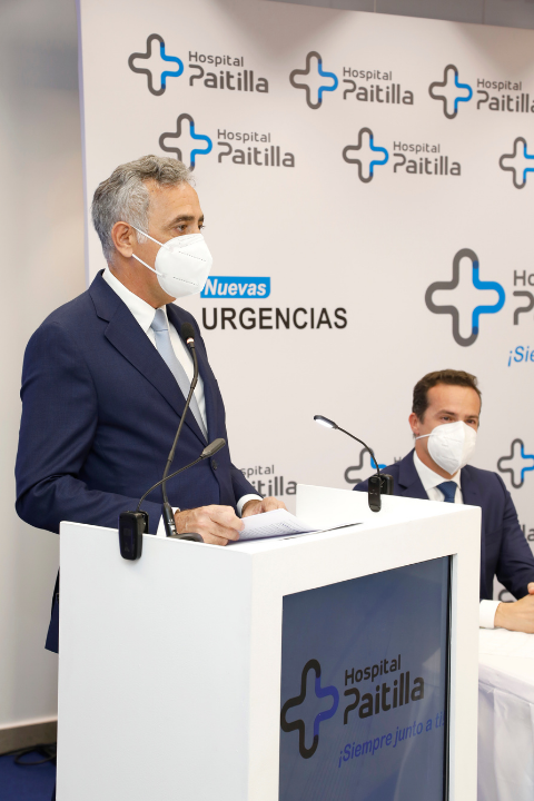 Juan José Hernández Rubio, presidente del Grupo Hospiten, en el acto de presentación | Foto cedida