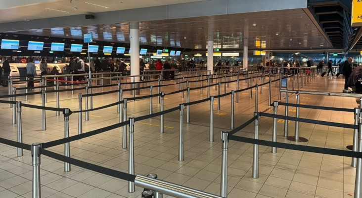 Vista del Aeropuerto de Schiphol en la mañana del viernes 27 de mayo Foto Cedida a Tourinews