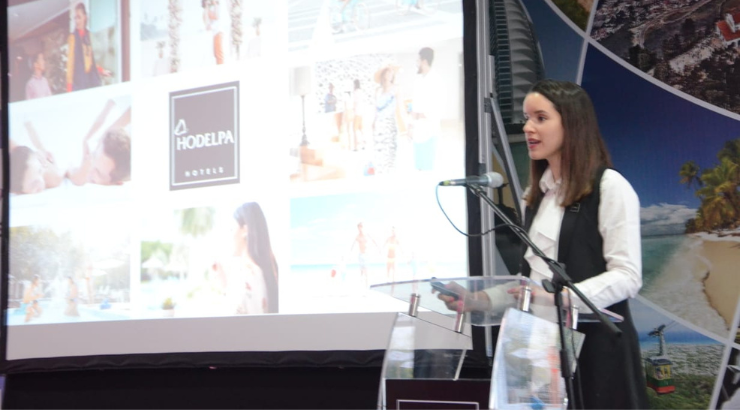 Jessica Aja, directora de Marketing de HODELPA durante la presentación | Foto: HODELPA Jessica Aja, directora de Marketing de HODELPA durante la presentación | Foto: HODELPA