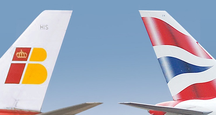 Colas de los aviones de Brisith Airways e Iberia| Foto: Scott Wright (CC BY SA 3.0)
