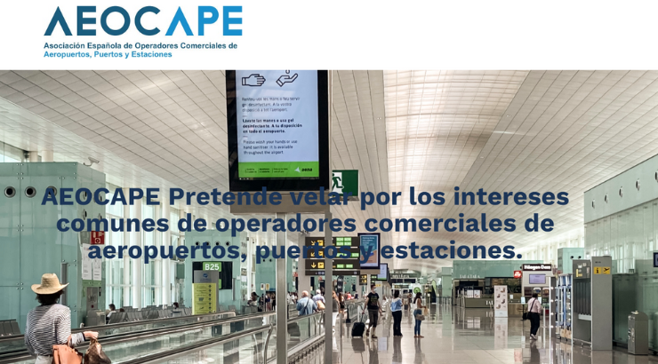 Web oficial de la Asociación Española de Operadores Comerciales de Aeropuertos, Puertos y Estaciones