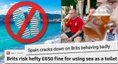 Estupor en Reino Unido ante las normas de decoro en las playas españolas Fotos: Thedrinkbusiness y HolaMallorca