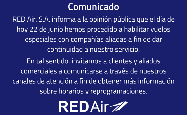 red air comunicado