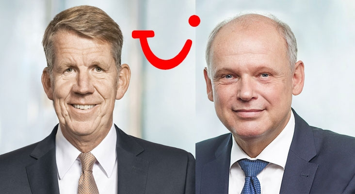 Cambio de CEO en TUI: Joussen (izquierda) cede el testigo a Ebel (derecha)|Fotos: TUI
