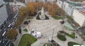 Vista aérea de la Plaza de España (Madrid) | Foto: Ayto. Madrid