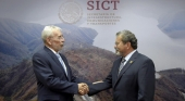  A la derecha, el nuevo director del Aeropuerto Internacional de Ciudad de México, Carlos Ignacio Velázquez Tiscareño. | Foto: SICT México