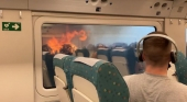 Las llamas de los incendios cortan la conexión de renfe entre Madrid y Galicia