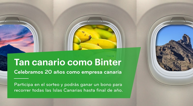 Binter 20 AÑOS EMPRESA CANARIA