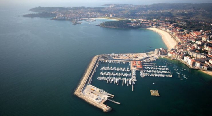 Vista aérea del puerto de Sanxenxo (Pontevedra) | Foto: Turismo Rías Baixas 