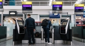 Puestos de facturación de British Airways en el Aeropuerto Internacional de Heathrow
