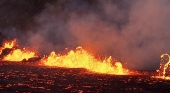Erupción del volcán en Islandia. Foto Icelandic Meteorological Office