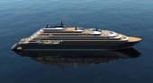 Imagen renderizada del Evrima de The Ritz Carlton Yacht Collection