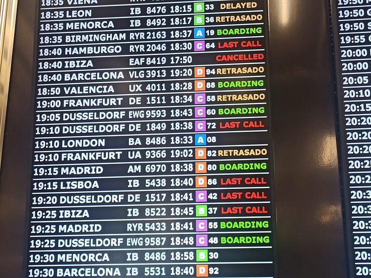 Numerosos vuelos retrasados en el Aeropuerto de Mallorca. Foto Tourinews