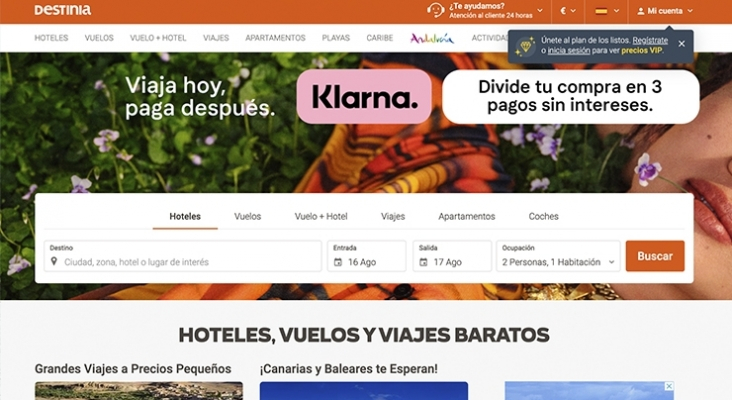 La OTA Destinia se verá forzada a bajar precios tras el verano