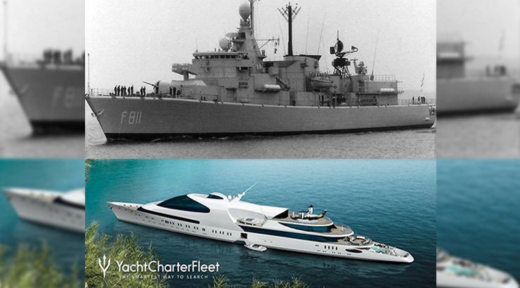 Un buque de guerra se convierte en la atracción de lujo de Málaga | Foto: yachtcharterfleet.com y seaforces.org