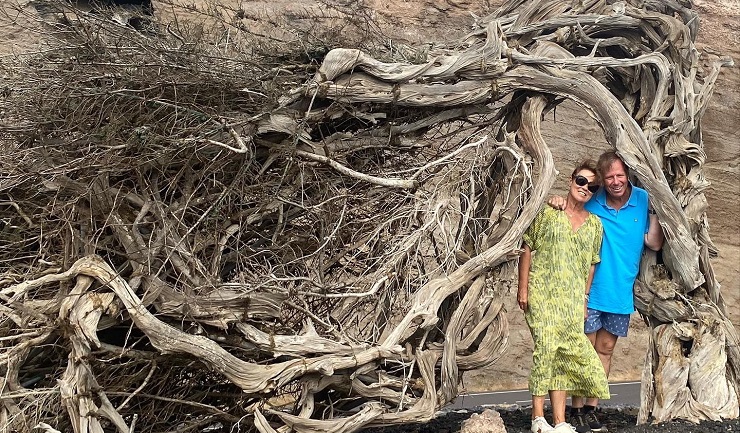 Estalella visitó la famosa Sabina de El Hierro